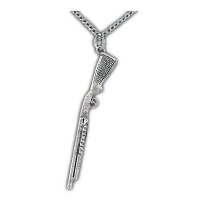 Shotgun Charm Pendants - 37mm Antiqued Silver Plated, Choose 5, 10 Or 20 Pieces (Model C4172)