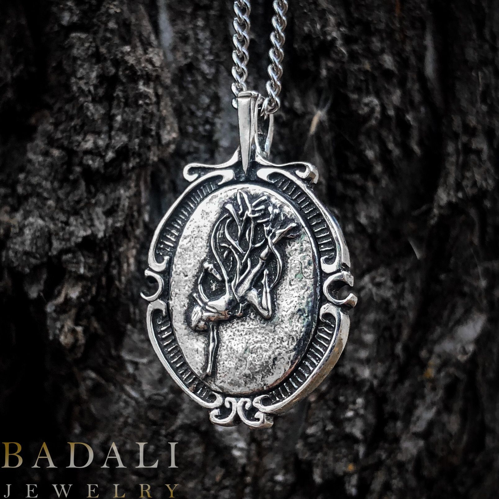 The Ascendant Warrior - Silver - Badali Jewelry - Necklace