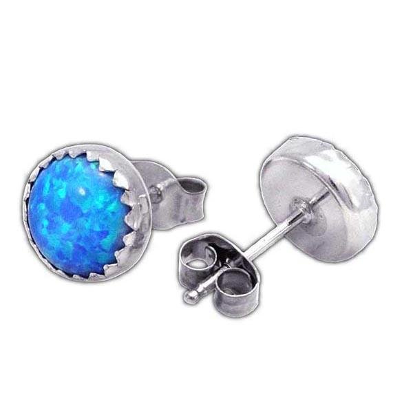 The Winter Knight's Ice Opal Earring - Badali Jewelry - Earrings