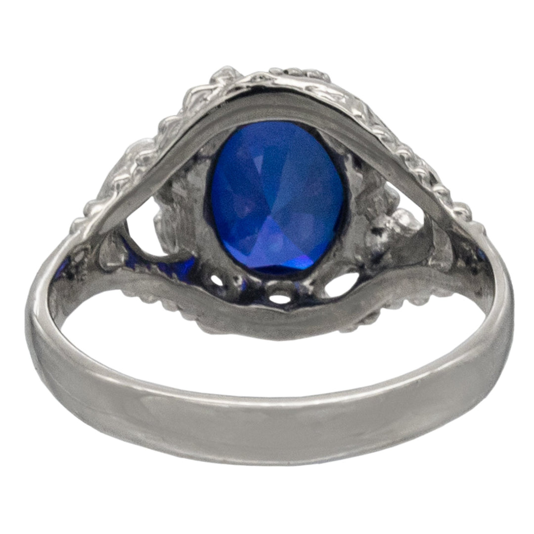 Sterling silver vermeil & blue sapphire Lord of the outlets Rings Vilya ring