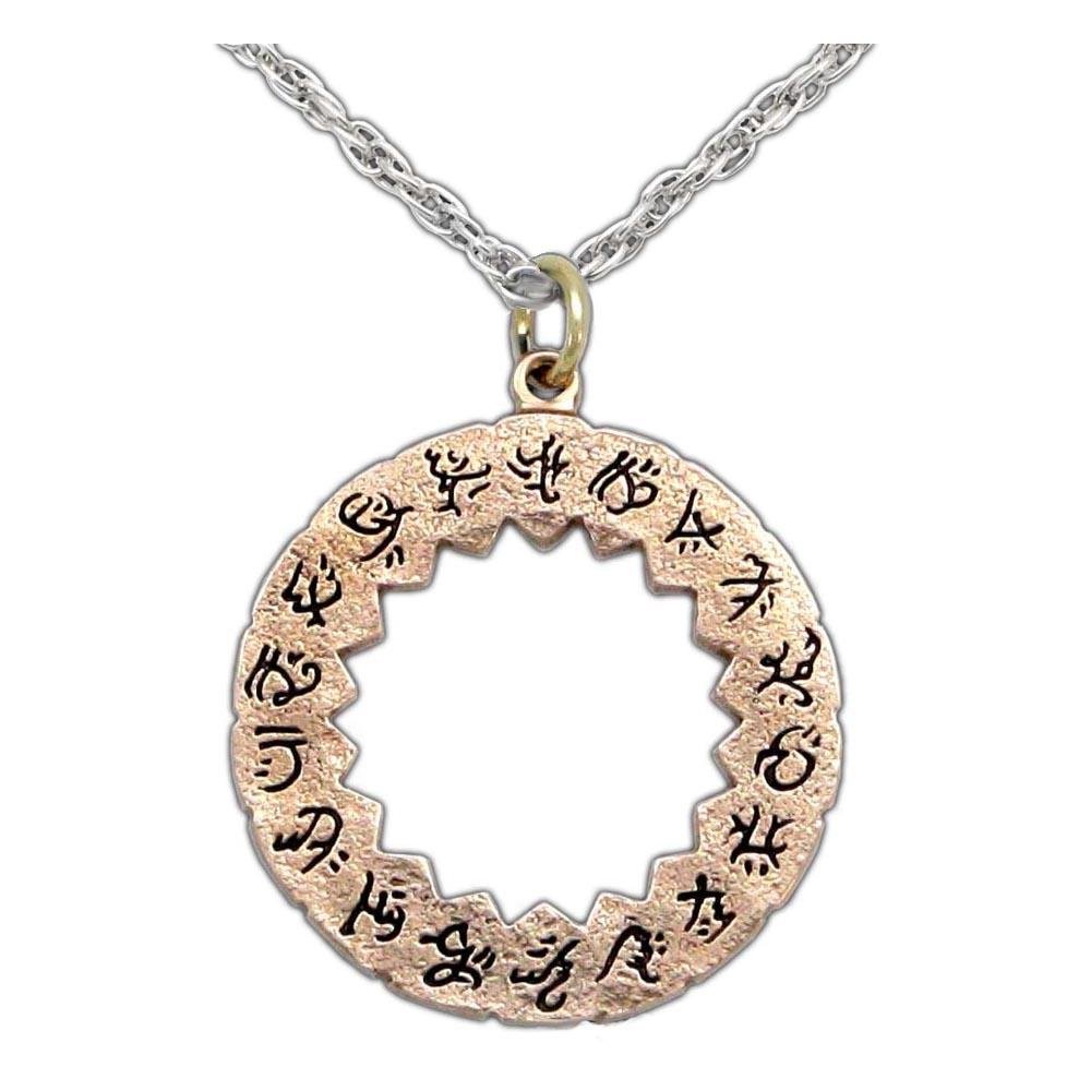 Ward Circle Pendant - Bronze - Badali Jewelry - Necklace